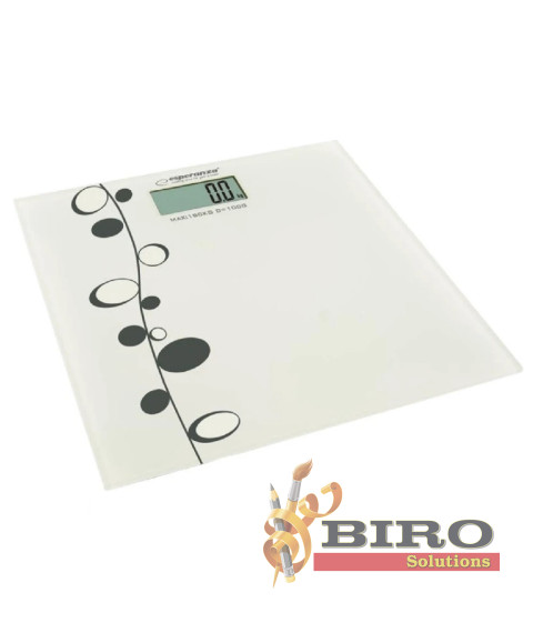 Cântar de baie Esperanza ZUMBA EBS005, 180kg, alb 
